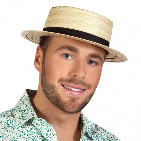 Chapeau en paille canotier Chapeau en paille canotier