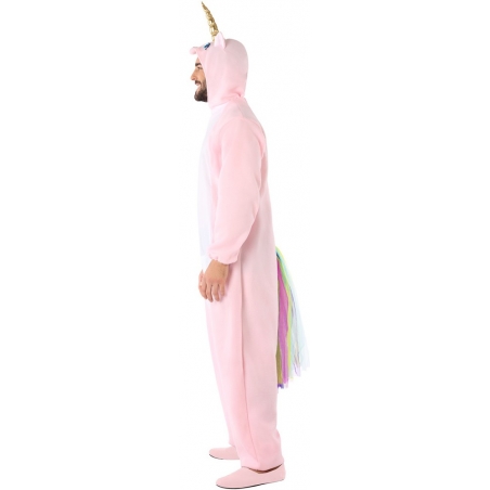 Costume de licorne rose pour homme