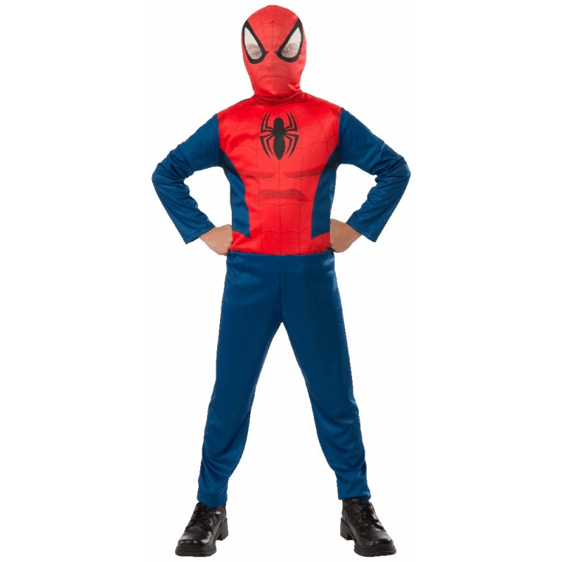 Déguisement Spiderman garçon panoplie avec combinaison et cagoule