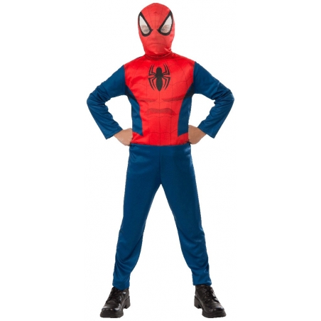 Déguisement Spiderman garçon panoplie avec combinaison et cagoule