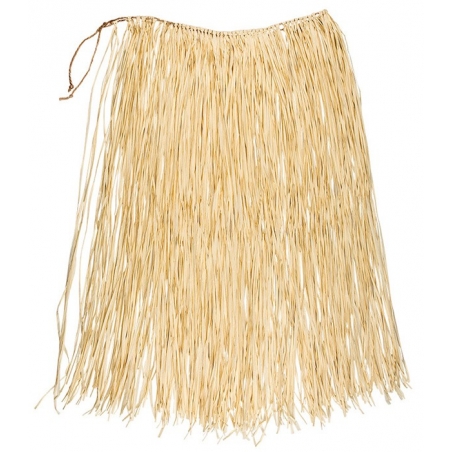 Jupe hawaiienne naturelle en raffia idéale pour composer votre tenue Hawaienne