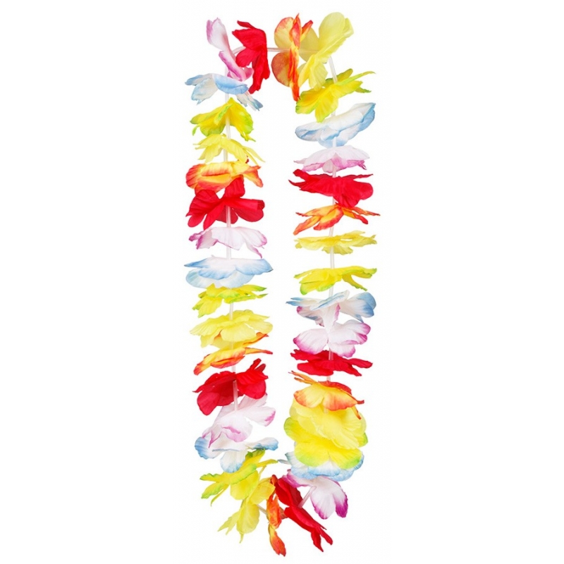 Collier hawaien Tropical idéal pour accessoiriser votre tenue hawaienne pour une soirée d'été