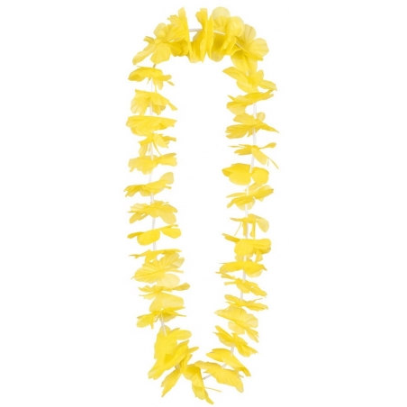 Collier hawaïen jaune apportez de la gaieté à votre tenue Hawaienne