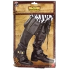 couvre-bottes noires - costume pirate adulte