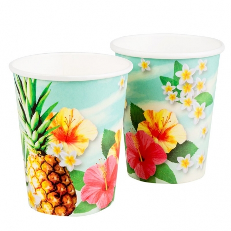Gobelets tropical paradise idéal pour dresser une table sur le thème Tropical Gobelets tropical paradise idéal pour dresser une table sur le thème Tropical