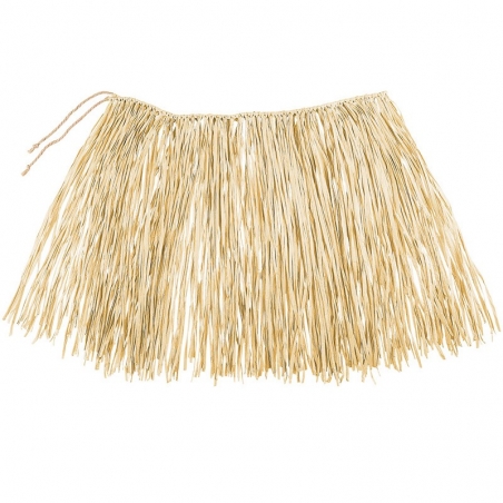 Jupe hawaïenne Raffia naturel 40 cm