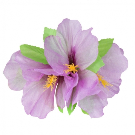 Pince à cheveux Hibiscus violet