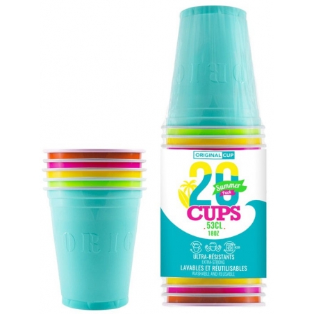 Gobelets summer 53 cl idéal pour jouer au beer pong lors des soirées d'été Gobelets summer 53 cl idéal pour jouer au beer pong lors des soirées d'été
