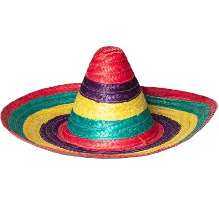 Sombrero mexicain multicolore Sombrero mexicain multicolore