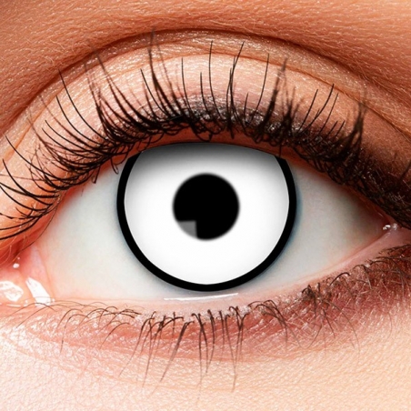 Lentilles noires et blanches idéale pour accessoiriser votre déguisement pour Halloween Lentilles noires et blanches idéale pour accessoiriser votre déguisement pour Halloween