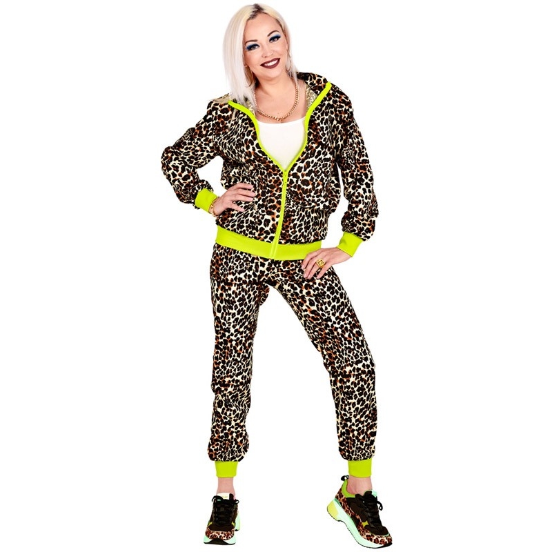 Jogging leopard années 80 - Magie du Déguisement - Fluo