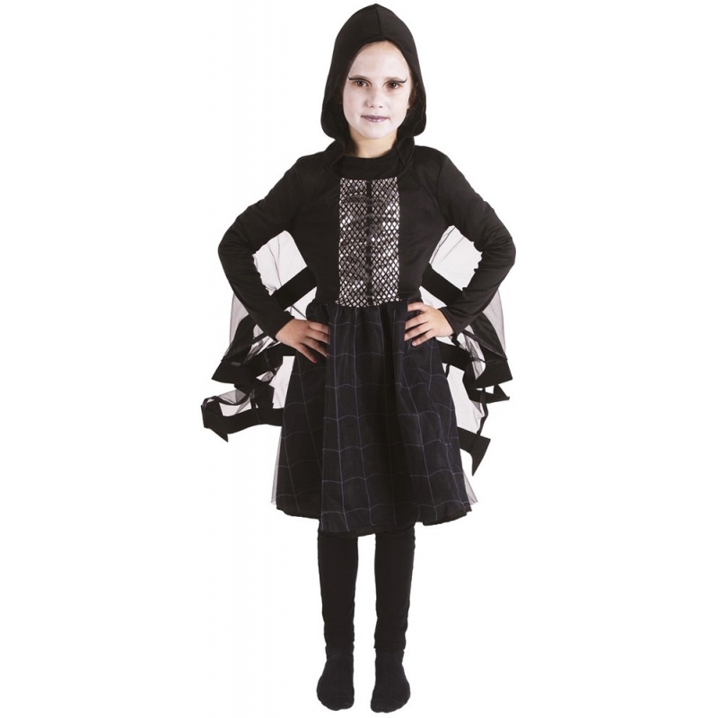 Robe Halloween fille araignée de 5 à 6 ans