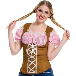 Oktoberfest chemise pour femme de couleur rose - 16072