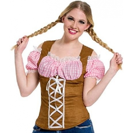 Oktoberfest chemise pour femme de couleur rose - 16072