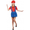 Déguisement femme plombier rouge Déguisement femme plombier rouge