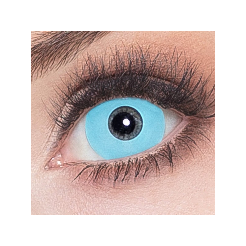 Lentilles de contact couleur bleu, lentilles fantaisie sans correction