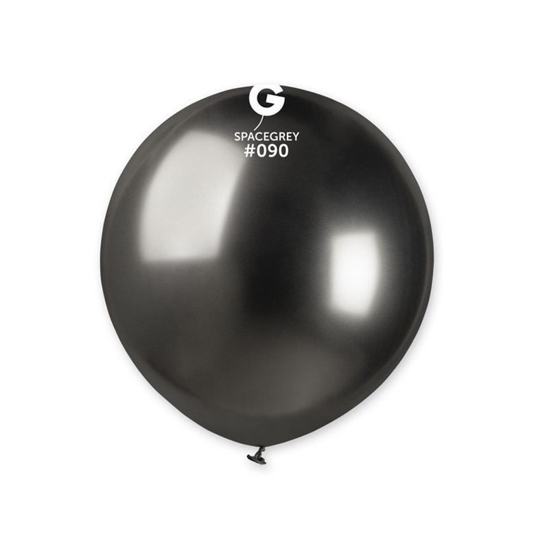 Ballon gris métallisé brillant 48 cm idéal pour réaliser une décoration festive pour fêter la nouvelle année