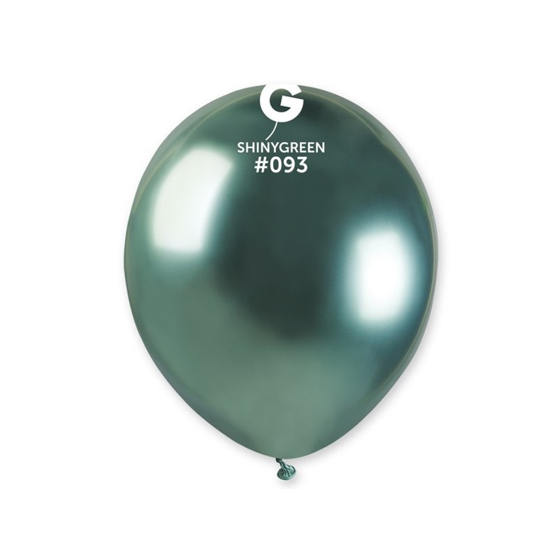 Ballon vert métallisé au rendu brillant 48 cm, faites briller votre déco festive