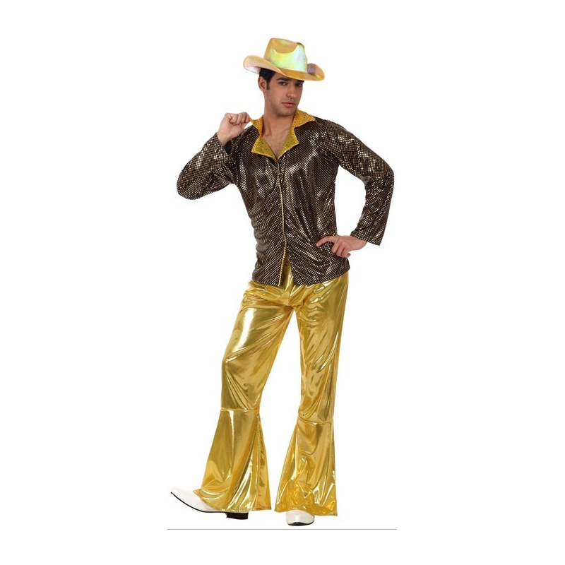deguisement disco homme couleur or - WA234S