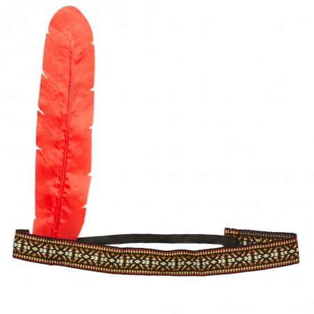 Bandeau indien avec plume idéal pour accessoiriser une tenue indienne
