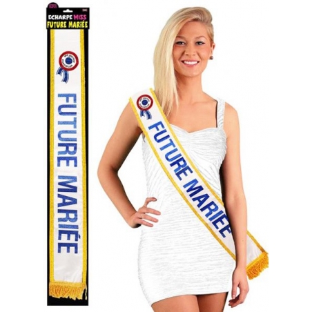 Écharpe Futur Mariée indispensable pour fêter un enterrement vie de jeune fille Écharpe Futur Mariée indispensable pour fêter un enterrement vie de jeune fille