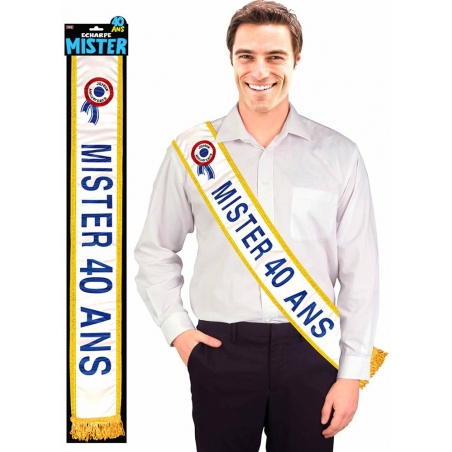 Écharpe anniversaire 40 ans pour homme, le cadeau original pour les 40 ans de Mister Écharpe anniversaire 40 ans pour homme, le cadeau original pour les 40 ans de Mister