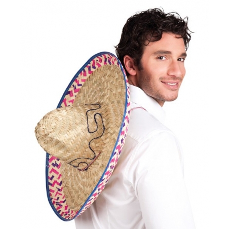 Sombrero mexicain 52 cm - chapeau mexicain en paille
