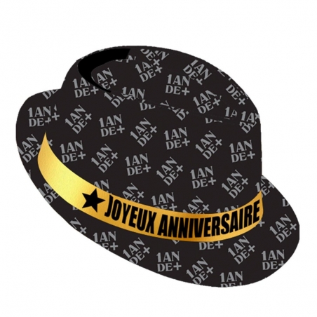 Chapeau anniversaire 1 an de plus, un cadeau chic et original pour fêter son anniversaire !