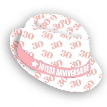 Borsalino anniversaire 30 ans pour femme, le cadeau humoristique idéal pour fêter son anniversaire - 14892RB30