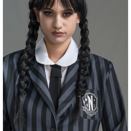Mercredi Addams, déguisement écolière de Nevermore Academy sous licence officielle pour fille de 14 ans à 16 ans Mercredi Addams, déguisement écolière de Nevermore Academy sous licence officielle pour fille de 14 ans à 16 ans