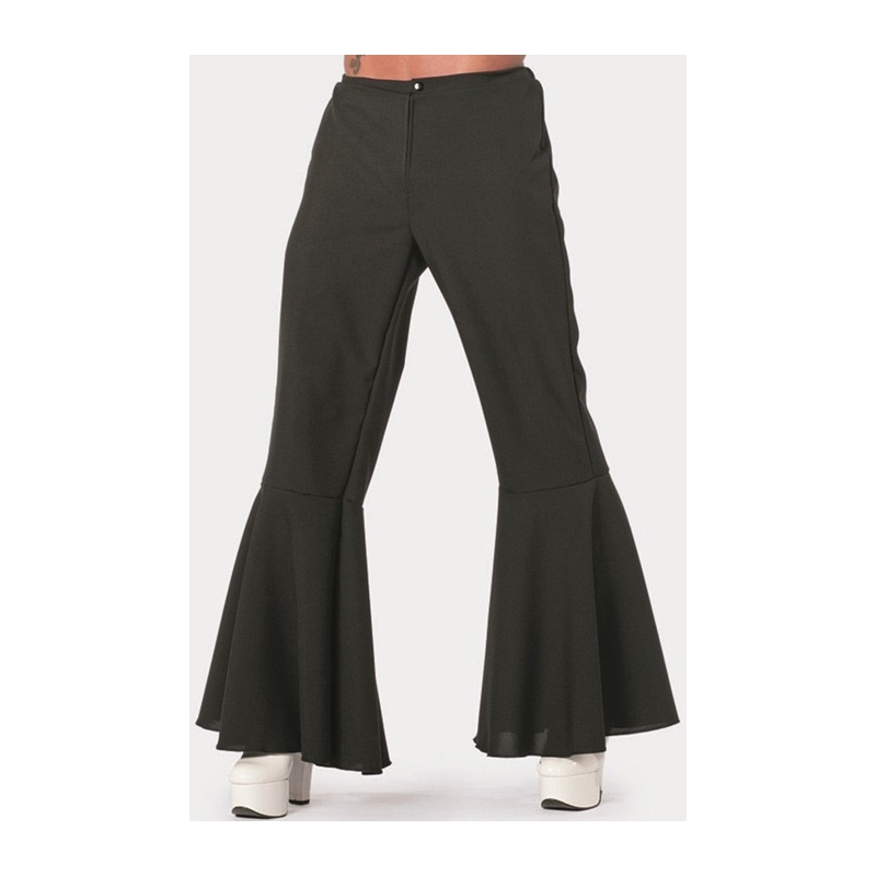 Pantalon disco noir homme