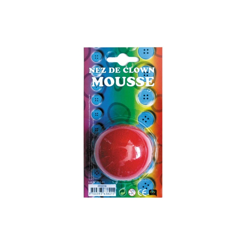 Nez de clown en mousse