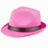 Chapeau borsalino rose fluo pour hommes et femmes (tour de tête 58 cm) Chapeau borsalino rose fluo pour hommes et femmes (tour de tête 58 cm)