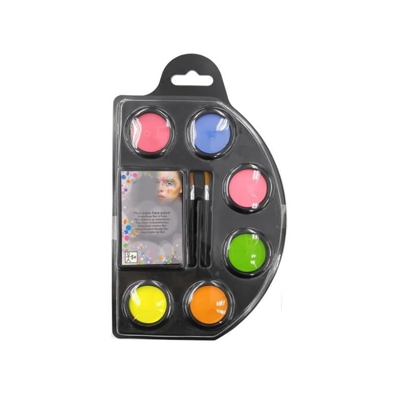 Palette de maquillage fluo 6 couleurs