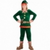 Déguisement de lutin de Noël pour garçon avec coiffe, pantalon, couvre chaussures et chapeau avec oreilles Déguisement de lutin de Noël pour garçon avec coiffe, pantalon, couvre chaussures et chapeau avec oreilles