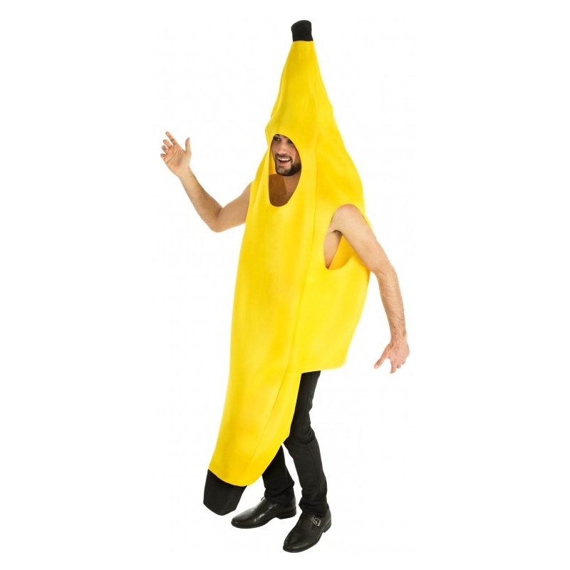 Déguisement de banane pour homme, combinaison taille unique