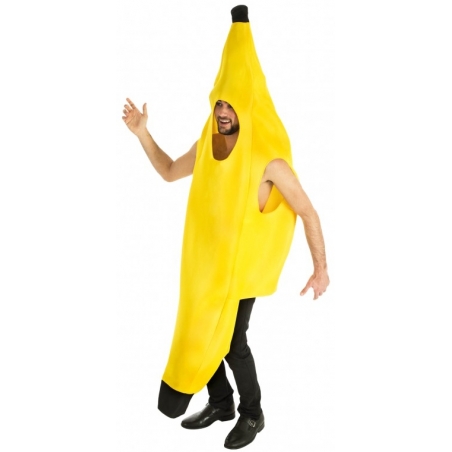 Déguisement de banane pour homme, combinaison taille unique