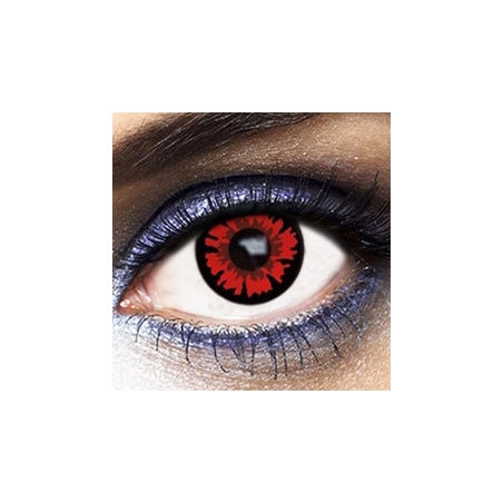 Adoptez le regard d'un vampire grâce à cette paire lentilles rouge Bella valables une journée