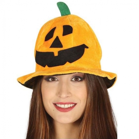 Casquette Baseball Halloween - Motif Citrouille Brodé - Taille Réglable 56-58 Cm - Coton - Unisexe - Pour Fêtes, Déguisement