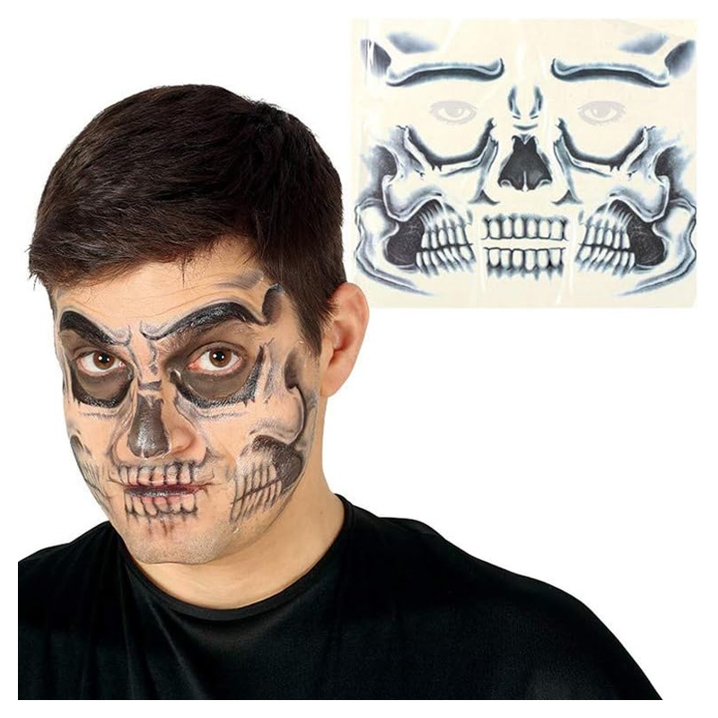 Tatouage squelette, simplifiez-vous le maquillage squelette pour votre soirée Halloween