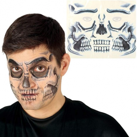 Tatouage squelette, simplifiez-vous le maquillage squelette pour votre soirée Halloween