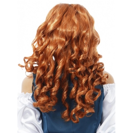 Perruque rousse longue et ondulée pour femme Perruque rousse longue et ondulée pour femme