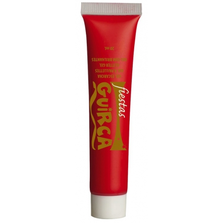 Tube de maquillage rouge en crème idéal pour réaliser un maquillage pour Carnaval ou Halloween