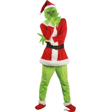 Déguisement Le Grinch officiel, costume complet avec masque