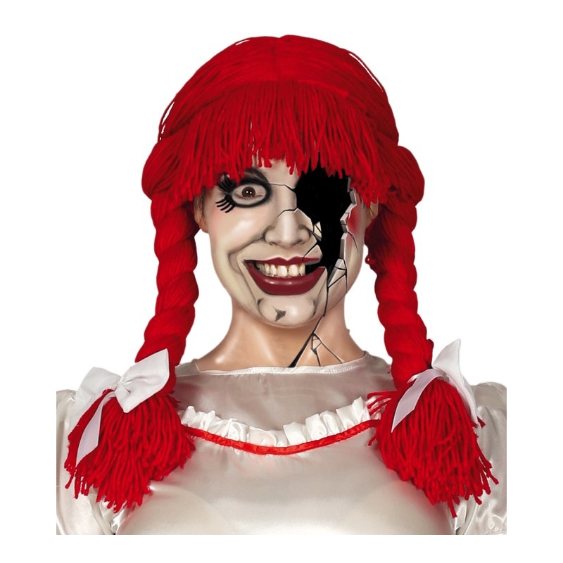 Perruque de poupée de film d'horreur idéale pour incarner Annabelle ou la fiancée de Chucky