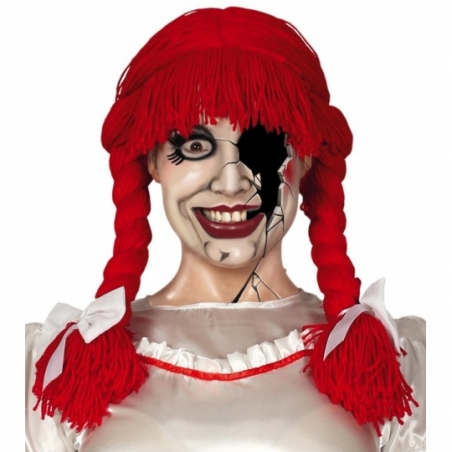 Perruque de poupée de film d'horreur idéale pour incarner Annabelle ou la fiancée de Chucky