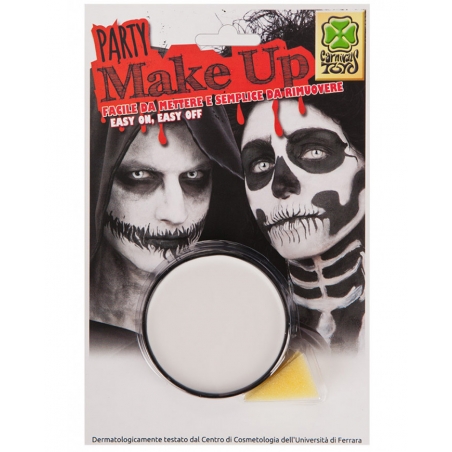 Maquillage blanc avec éponge testé dermatologiquement idéal pour réaliser tous vos maquillages pour Halloween et Carnaval Maquillage blanc avec éponge testé dermatologiquement idéal pour réaliser tous vos maquillages pour Halloween et Carnaval