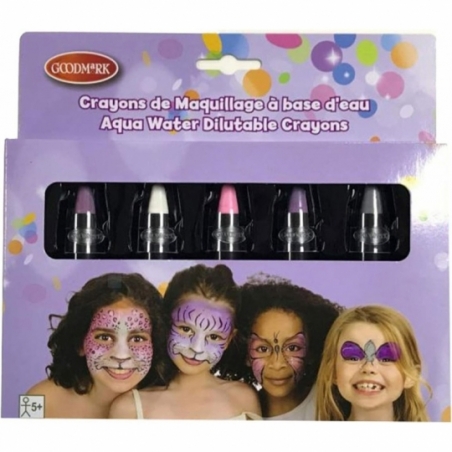 Boîte de 5crayons à maquillage couleurs pastels