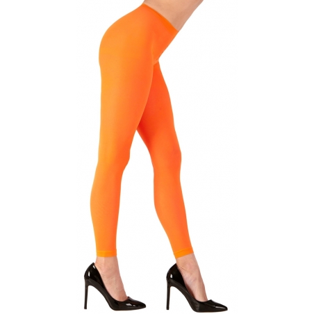 Legging orange fluo idéal pour composer une tenue fluo années 80