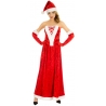 Déguisement de Mère Noël présenté sans cape Déguisement de Mère Noël présenté sans cape